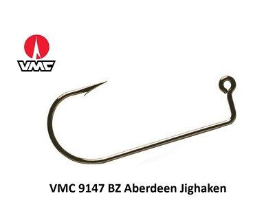   VMC 9147 BZ Aberdeen Jighaken, 50 Haken für Bleigussformen, Jigköpfe gießen  