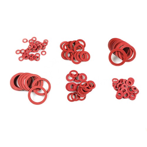 600x Fiber Faser Dichtungsringe Isolierscheibe 10-32mm Dichtungen Sortiment Set - Bild 6 von 11
