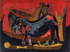 Animals Rufino Tamayo 1941 Expressionist Mexican Art Print Archival to Frame