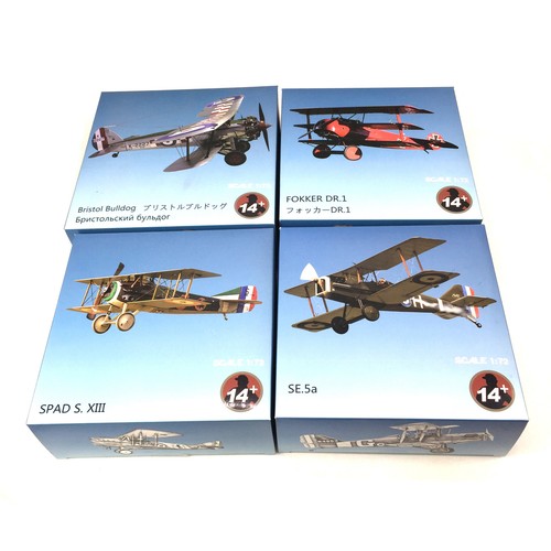 1:72 WLTK WWI German FOKKER DR.1 Fighter RED BARON Diecast Flugzeug Modell hot - Bild 11 von 11