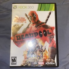 Deadpool Video Game (Microsoft Xbox 360, 2013) Missing Manual Clean Disc