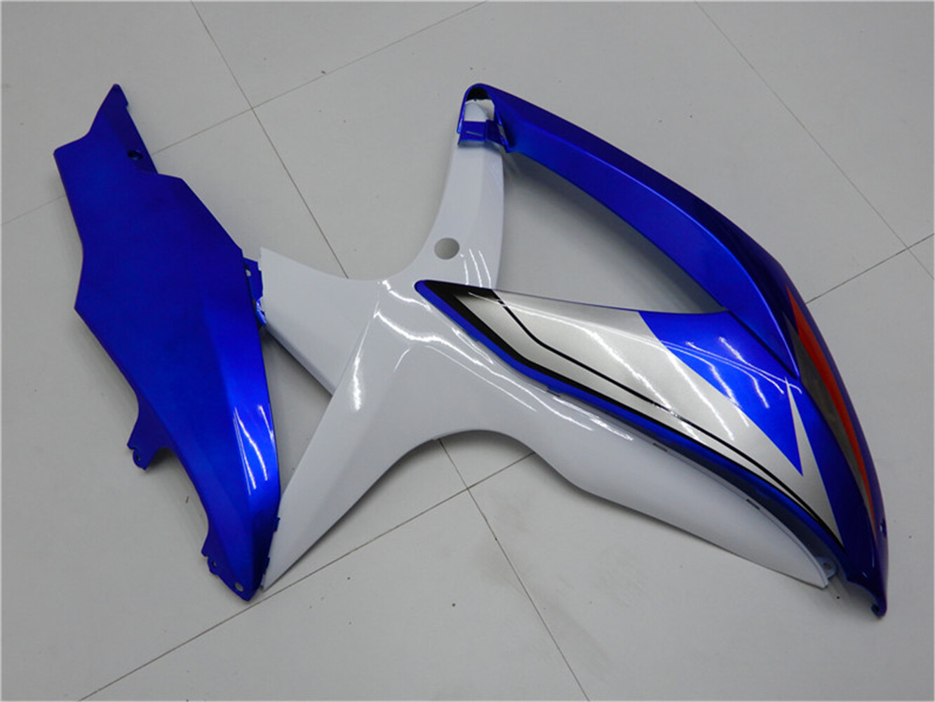 FSM Injection Blue White Fairing Kit Fit for Suzuki 2008-2010 GSXR 600 750 a062 image