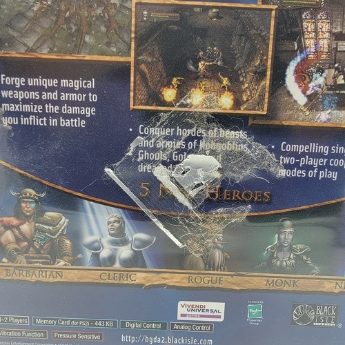 Baldur's Gate: Dark Alliance II (Sony PlayStation 2, 2004) PS2 Complete CIB  - Picture 4 of 4