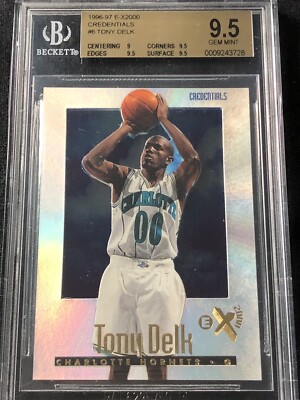 1996-97 Skybox E-X2000 - Tony Delk #6 Credentials /499 (RC