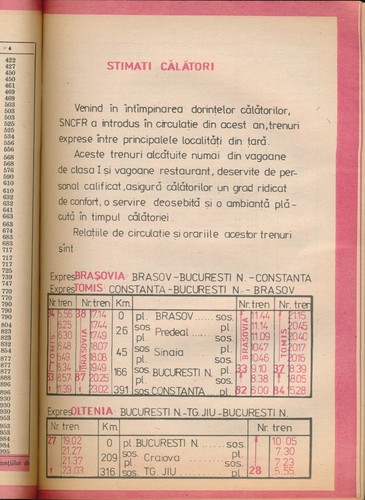 Train Timetable Railway Romania Kursbuch Indicateur 1992 - Picture 3 of 6