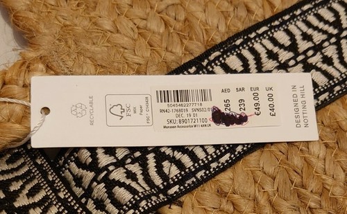 Monsoon Accesorize Florence Webbing Strap Woven Basket Bag Bnwt - Picture 6 of 6