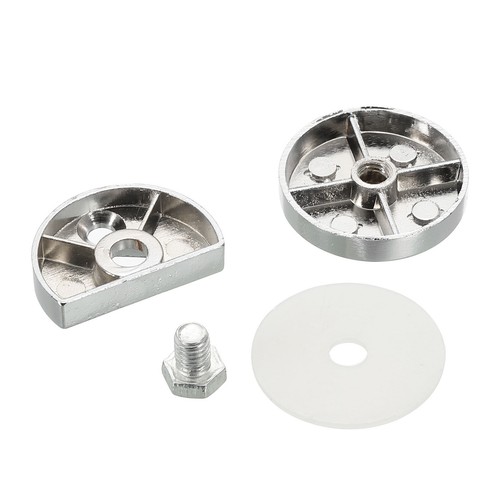 Soporte de Espejo, 12 Clips de Vidrio Flotante para 3-5mm Espesor, 27mm Plata - Imagen 5 de 6