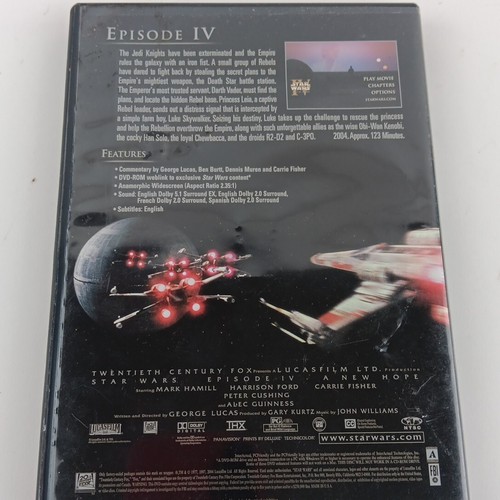 Star Wars Episode IV A New Hope DVD Authentic Widescreen THX - Picture 6 of 6