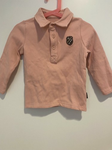 Toddler Kid Uniform Long Sleeve Collar Polo Shirt Pink Size 3T - Bild 1 von 6