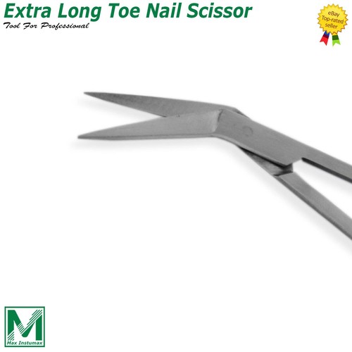 Extra Long Toe Nail Scissor Cutter Clipper Chiropody Podiatry Back Pain Tool New - Picture 3 of 3