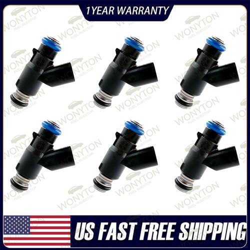 6Pcs Fuel Injectors For 12616862 GM Chevy Buick Pontiac G6 Impala Malibu