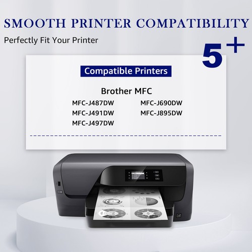 2PK LC3013 LC3011 Black Ink Cartridges for Brother MFC-J491DW J491DW MFC-J497DW - Picture 3 of 6