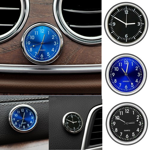 Car Pocket Mini Quartz Analog Watch Stick On Clock For Boat Bike Accessories - Picture 1 of 13