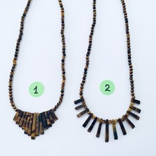 NEW Natural Tiger Eye Necklace Fashion Jewelry - Choose from 2 Different Styles