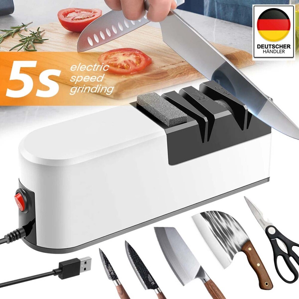 Elektrischer Messerschärfer Profi Diamant Messerschleifer 5 in1 Schärfen
