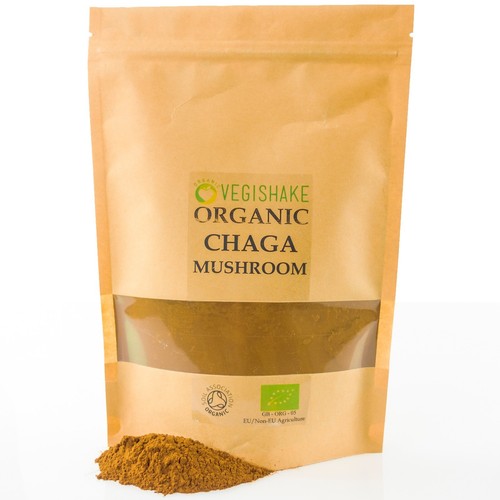 Organic Chaga Mushroom Powder Fruiting Body Betulinic Acid Inonotus obliquus - Picture 7 of 12
