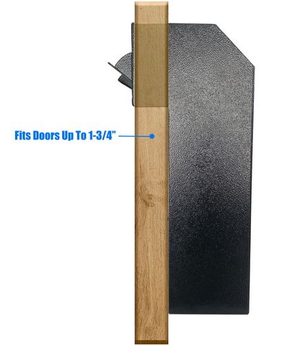 OPEN BOX Door Drop Box, Mail Slots, Through The Door Locking Mailbox, Black - Picture 7 of 10