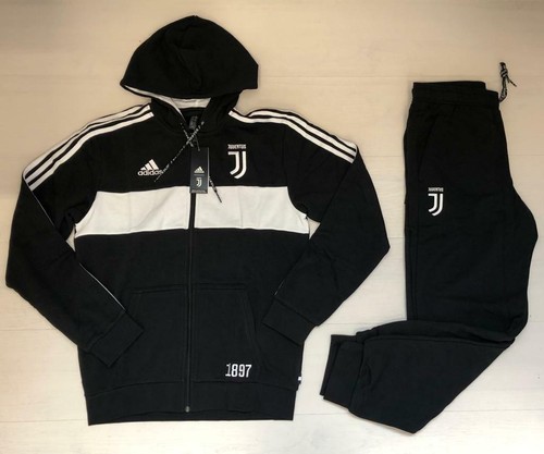 2560/87 ADIDAS JUVENTUS FC TUTA FELPATA FELPA FULL ZIP CAPPUCCIO PANTALONE JUVE - Foto 1 di 1