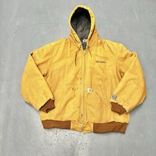 Carhartt Tan And Brown Hooded Active Jacket J140 XL