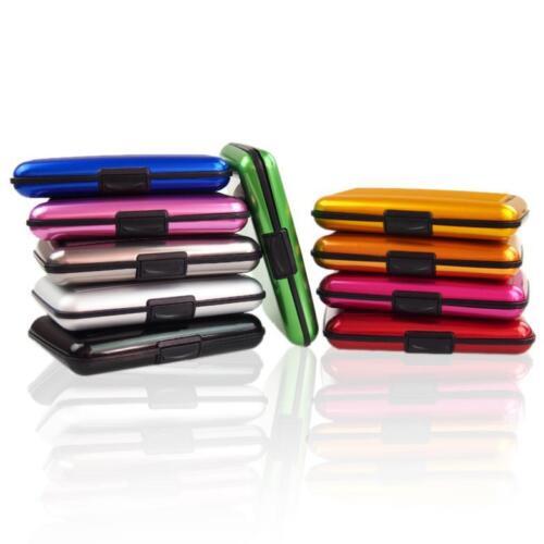 RFID Blocking Aluminium Credit Card Holder Wallet - Slim Travel Case UK - Picture 29 of 288