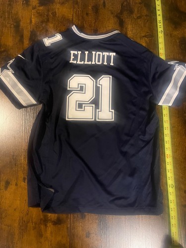Nike On Field Dallas Cowboys Jersey #21 Ezekiel Elliot Size Youth XL - Picture 3 of 3