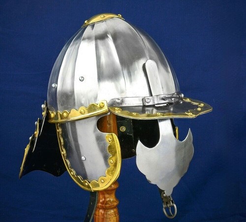 Hochwertiger polnischer Husaren Europäischer Husarenhelm Mittelalter Messing Replik Römer - Bild 4 von 4