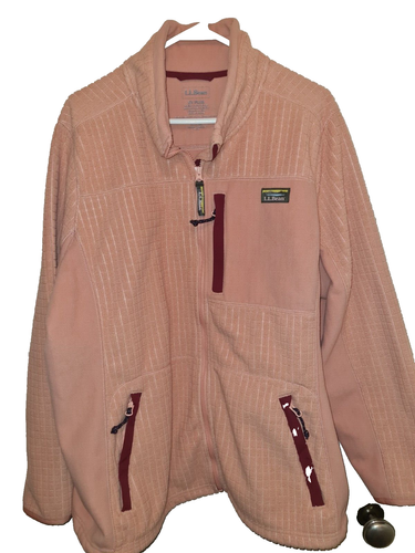 L.L. Bean Damen Mountain Classic winddichte Fleecejacke Cayenne 2X Plus