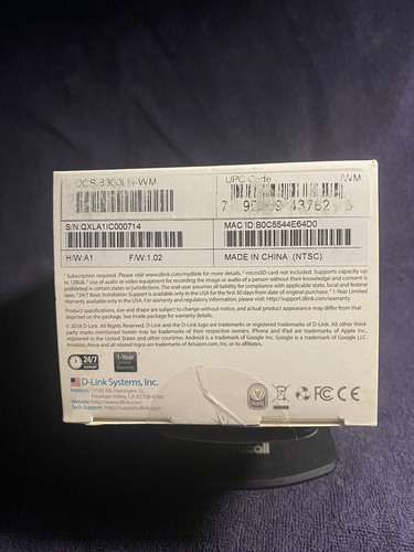 D-Link DCS-8300LH Wireless Network Cloud Day Night Webcam Home Security Camera - Picture 5 of 7