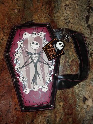 Disney Jack Skellington Sarg Geldbörse schwarz bordeaux Night Before Christmas