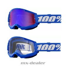 100 % Crossbrille Strata2 Blau Blue Motocross Enduro Downhill MTB BMX DH