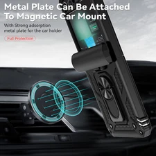 For Samsung Z Flip6/Flip5 Ring Stand Hinge Screen Protector Hard Back Slim Case