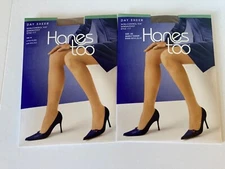 Hanes too Day sheer non control top sandal foot pantyhose. Size AB