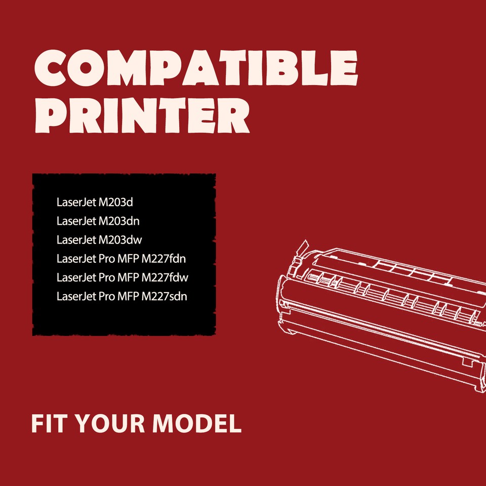 HP Printer Toner Cartridges For HP LD Products Compatible Replacements For HP 30A CF230A HP 30X CF230X Toner Cartridge (Black, 2-Pack) For Use In HP Laserjet Pro: M203d, M203dn, M203dw, MFP M227d - Foto 9