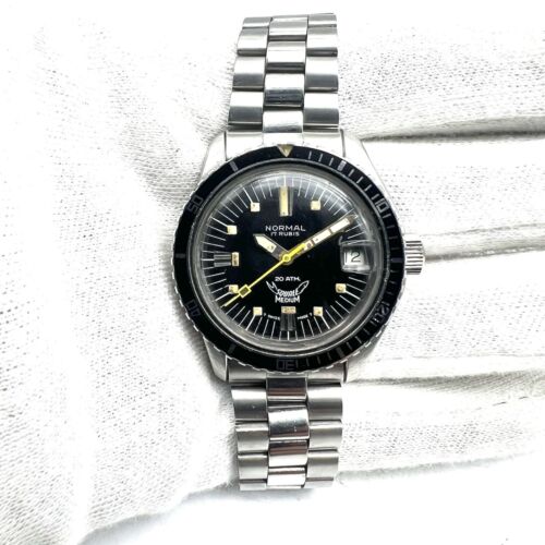 Diver SQUALE Medium Asimmetrico 20 ATM Norma Automatic Swiss Bachelite ETA 2472 - Foto 4 di 20