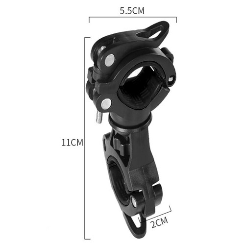 360 Degree Rotation Bike LED Light Mount Clamp Adjustable Cycling Accessories - Picture 7 of 7