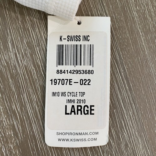 K-Swiss Inc Ironman World Championship Hawaii Women’s Cycle Top NWT Size L - Picture 7 of 10