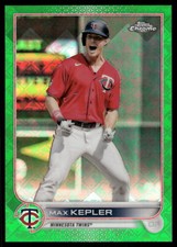 2022 Topps Chrome Logofractor #103 Max Kepler Green Refractor