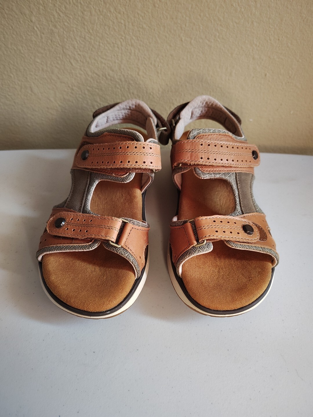 SAS Women's Brown Embark Sport Sandals Sz 7N-Comfort Easy Close