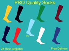 PROSTYLE FOOTBALL PLAIN SOCKS RUGBY HOCKEY SOCCER FREE DELIVERY MENS WOMENS KIDS