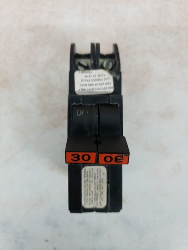 NC230 Federal Pacific 30 Amp Circuit Breaker RED #
