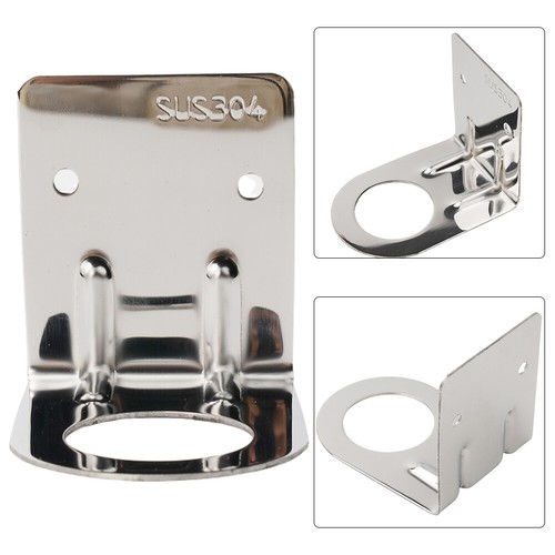 1/2/3x Wall Mounted Shampoo Bottle Holder Stainless Steel Rack Bracket Organizer - Picture 9 of 18