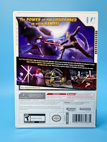 Star Wars: The Clone Wars -- Lightsaber Duels (Nintendo Wii) *CIB - GETESTET* - Bild 2 von 3