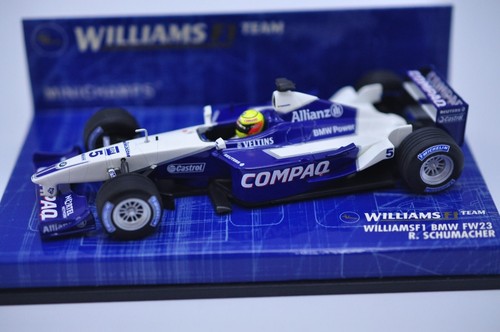 Minichamps PMA 1:43 Williams F1 BMW FW23 Ralf Schumacher EX W/Plastic Case - Picture 5 of 9