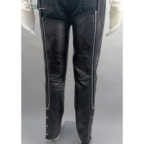 Hochwertige Echtleder Chaps Biker Club Western Made in Italy - Bild 6 von 9