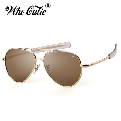 Metall Pilot Vintage Sonnenbrille Herren Glas Linse American Optical Autofahrerbrille - Bild 5 von 21