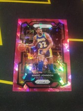 2023-24 Panini Prizm Basketball Magic Johnson Pink Ice Prizm #185