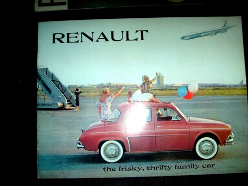 RENAULT YRS 1959 & 60- 2 GIANT BROCHURES -ALL COLOR-- DAUPHINE-CARAVELLE & 4CV - Picture 3 of 10