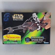 SPEEDER BIKE POWER RACING STAR WARS POWER OF THE FORCE KENNER 1997 SEALED BOX