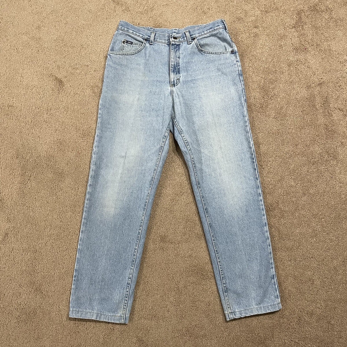 80's◾️lee リー◾️Genuine Jeans vintage :W32 Vintage 80s Lee Blue Jeans Denim Light Wash Mens 36x32