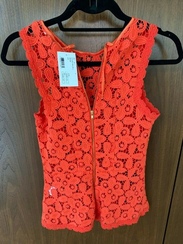 Top sin mangas Intermix Exclusivo para mujer rojo con cremallera talla: pequeña - Imagen 8 de 8